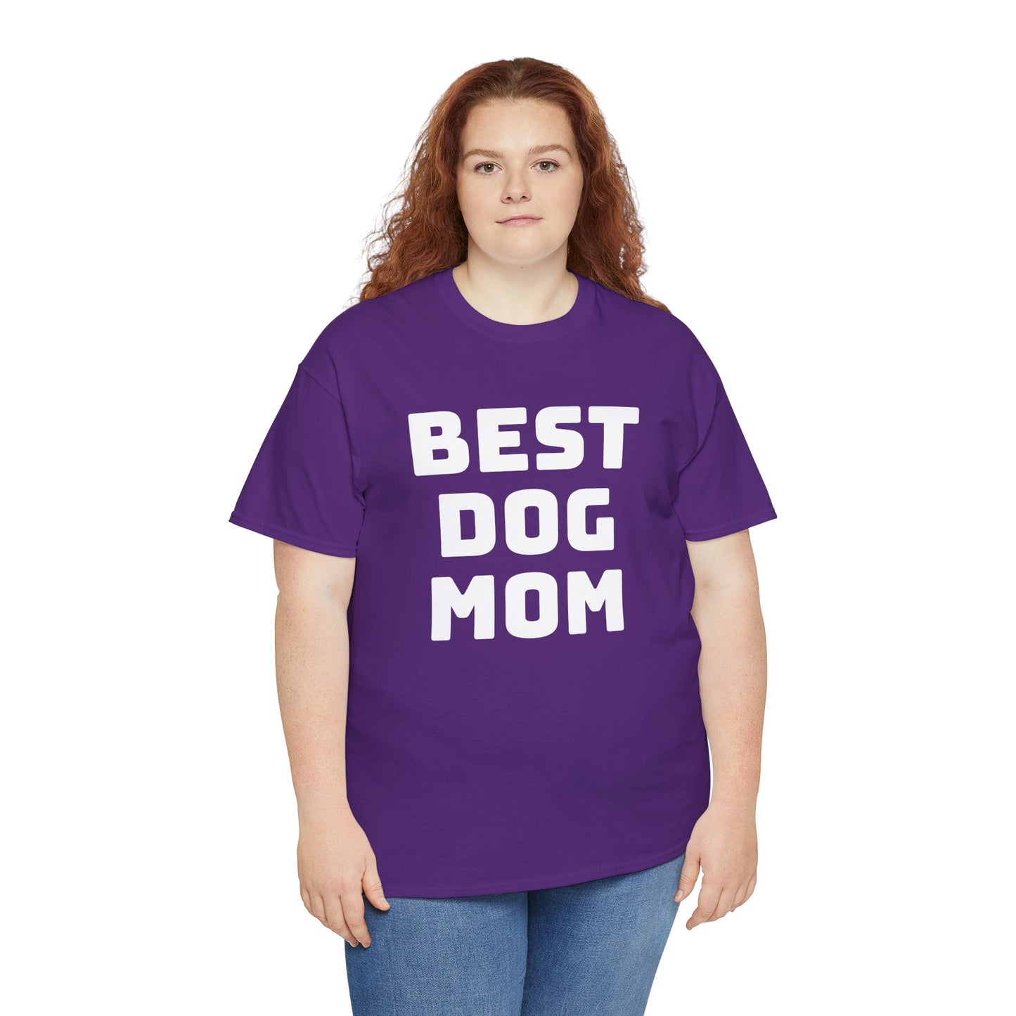 Best Dog Mom - Unisex Heavy Cotton T Shirt for Dog Lovers