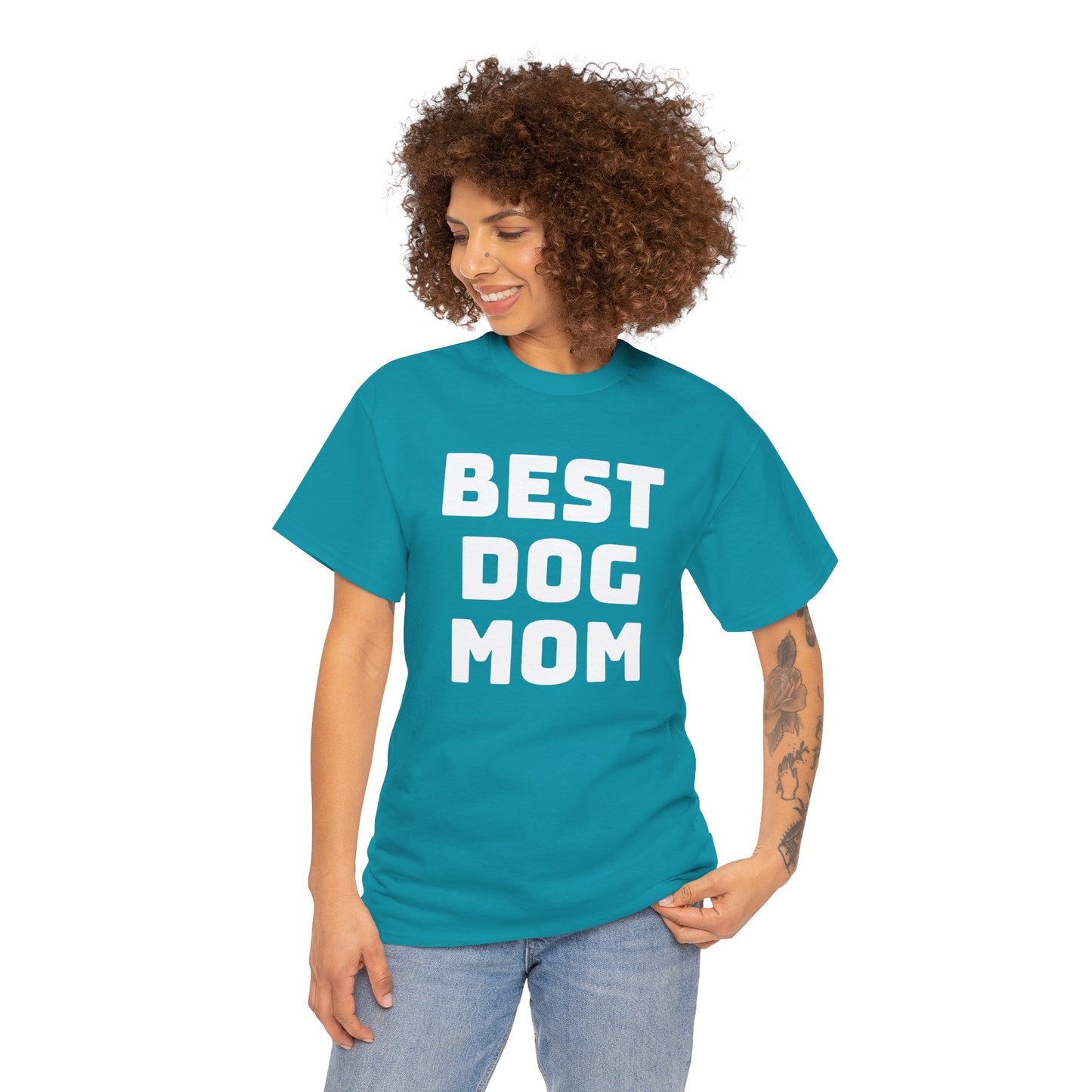 Best Dog Mom - Unisex Heavy Cotton T Shirt for Dog Lovers