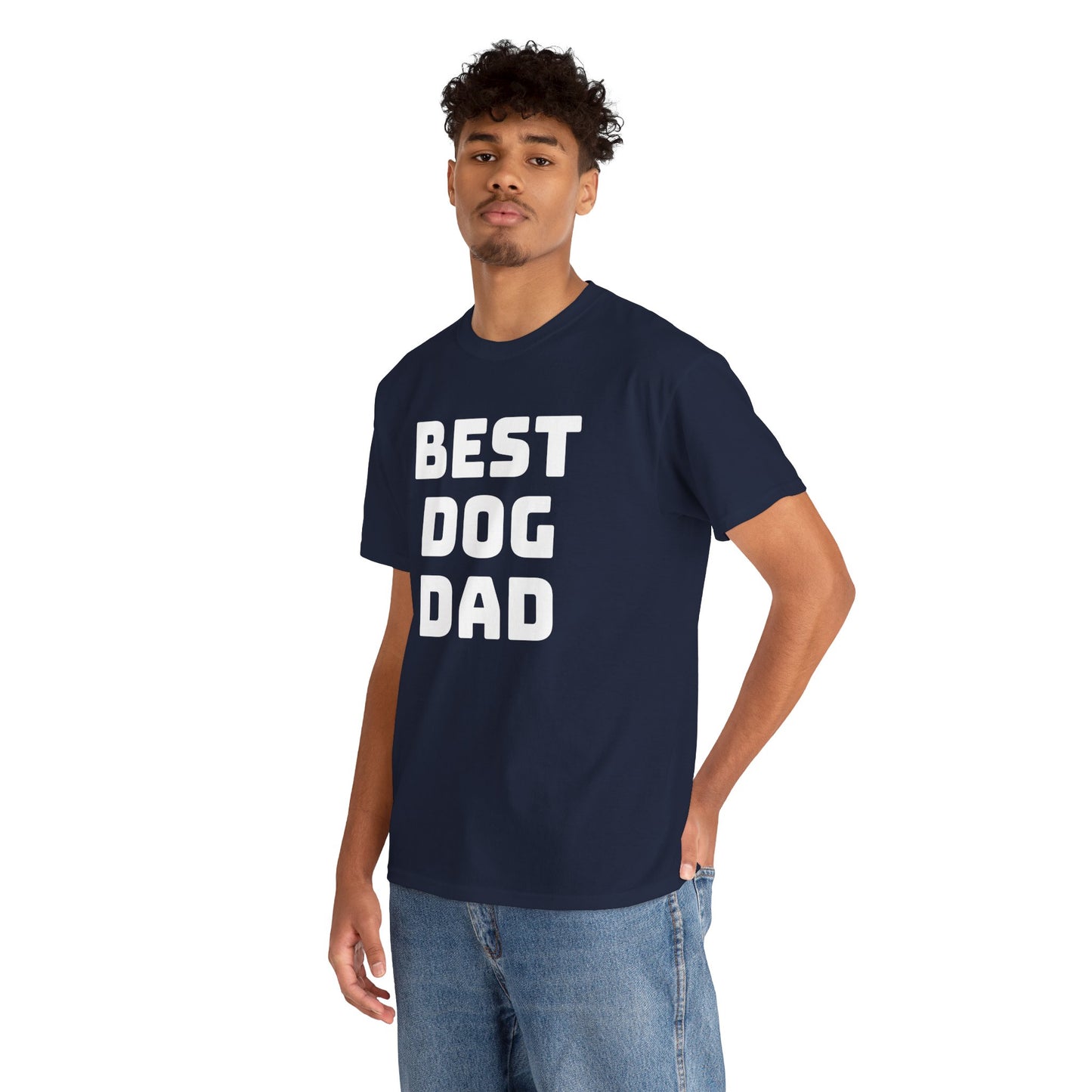 Best Dog Dad - Unisex Heavy Cotton T Shirt for Dog Lovers