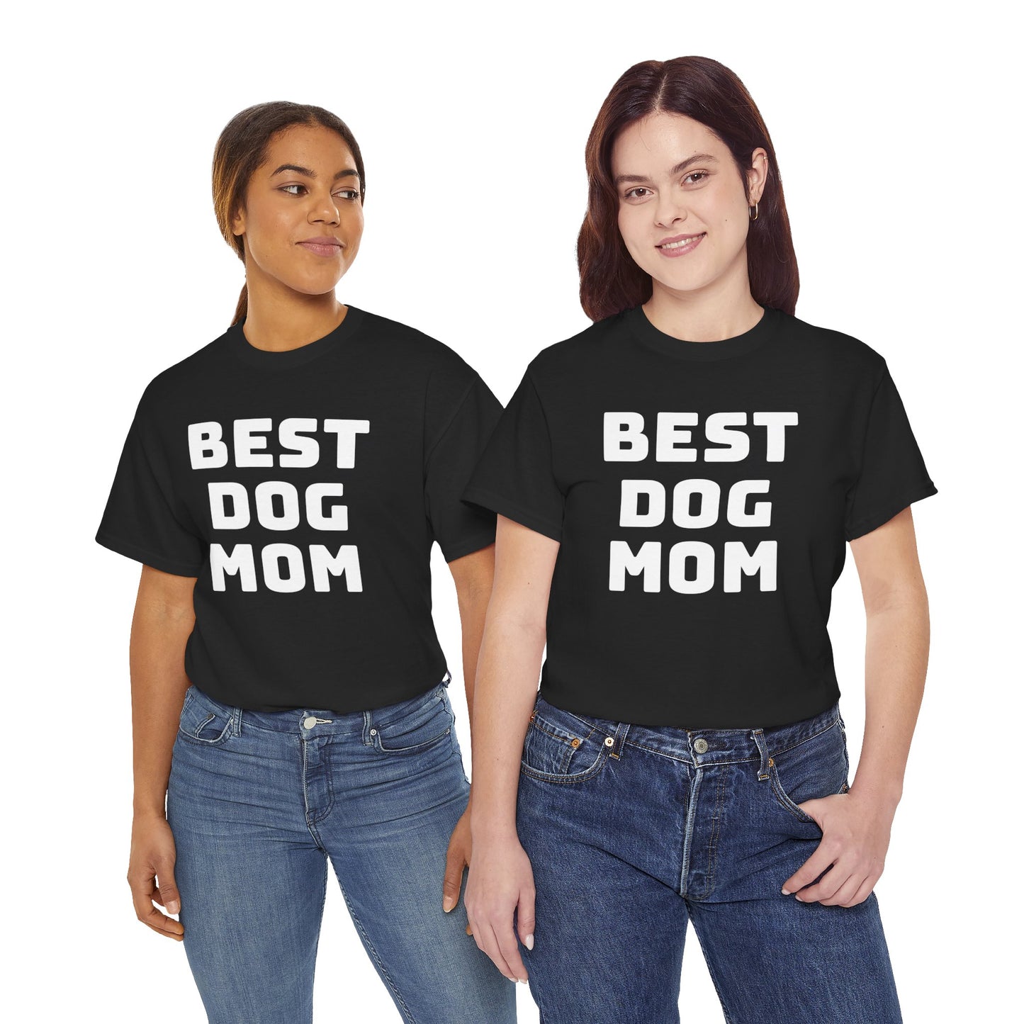 Best Dog Mom - Unisex Heavy Cotton T Shirt for Dog Lovers