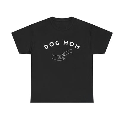 Dog Mom Hand in Paw - Unisex Heavy Cotton Tee