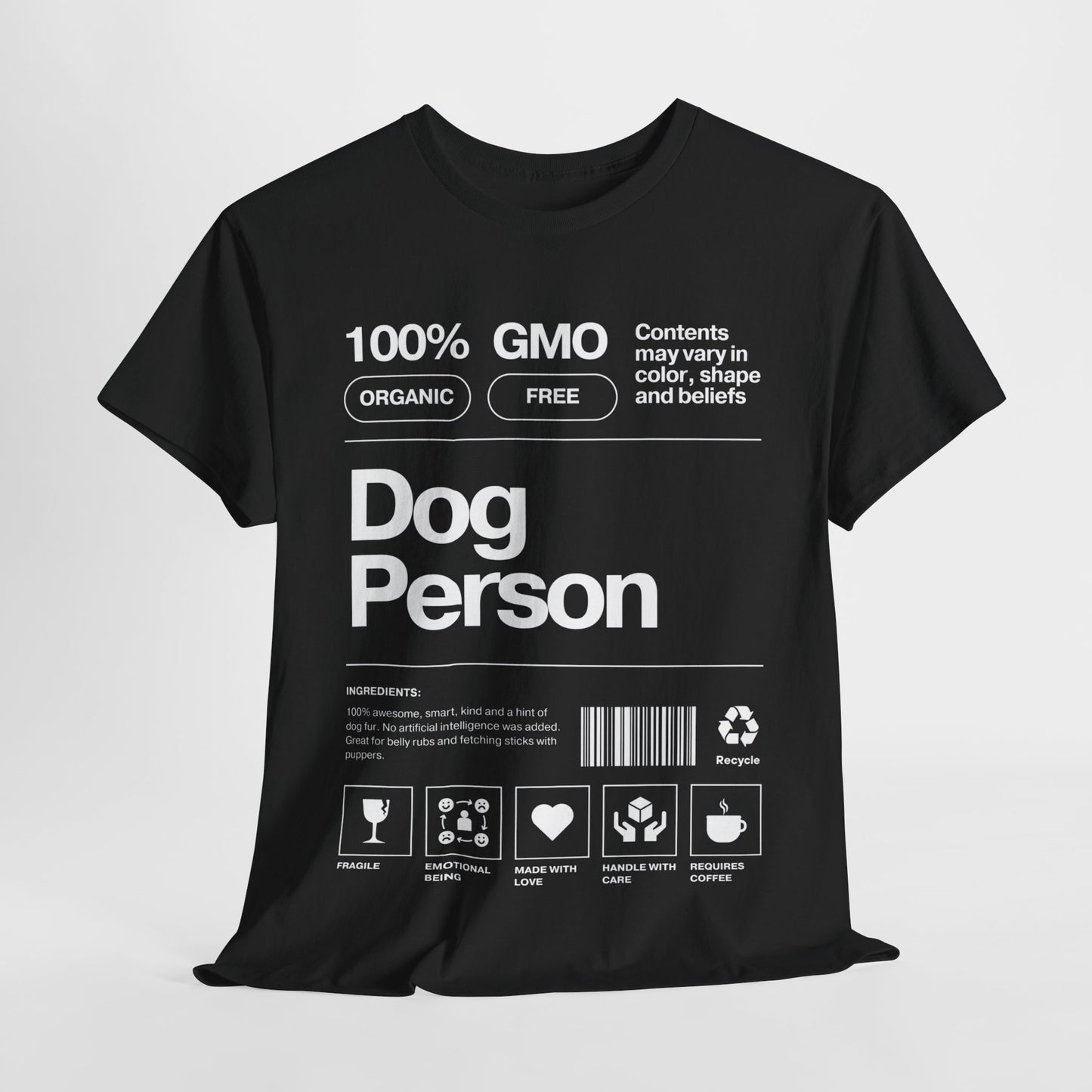 Dog Person Label - Unisex Heavy Cotton Tee