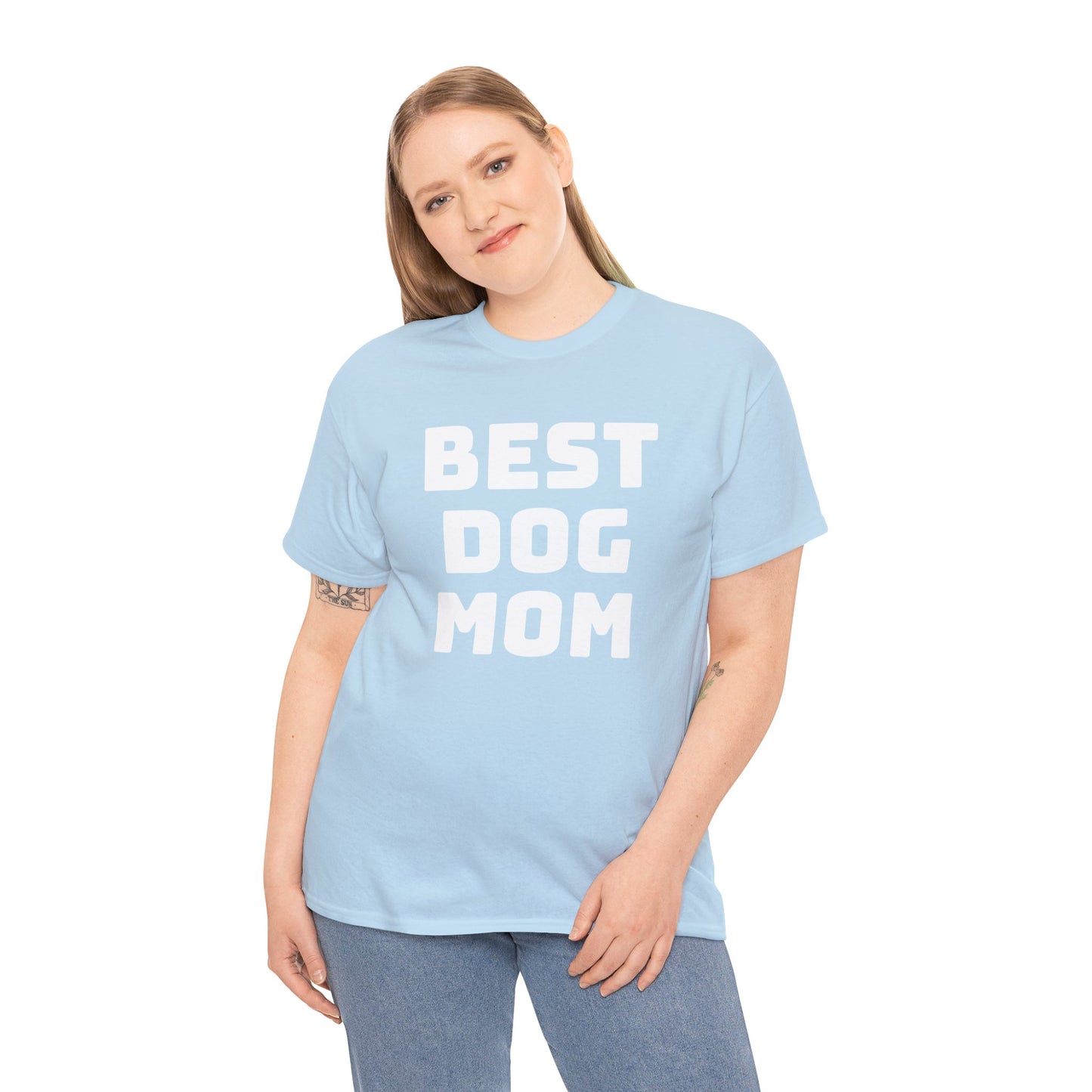 Best Dog Mom - Unisex Heavy Cotton T Shirt for Dog Lovers