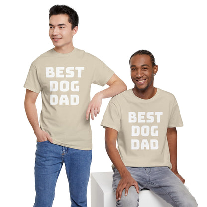 Best Dog Dad - Unisex Heavy Cotton T Shirt for Dog Lovers