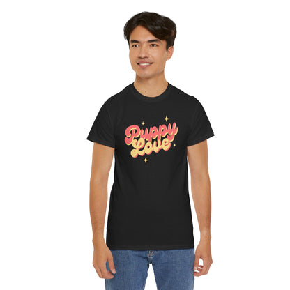 Puppy Love Retro - Unisex Heavy Cotton Tee