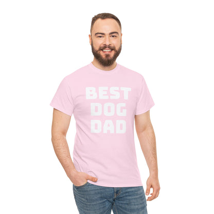 Best Dog Dad - Unisex Heavy Cotton T Shirt for Dog Lovers