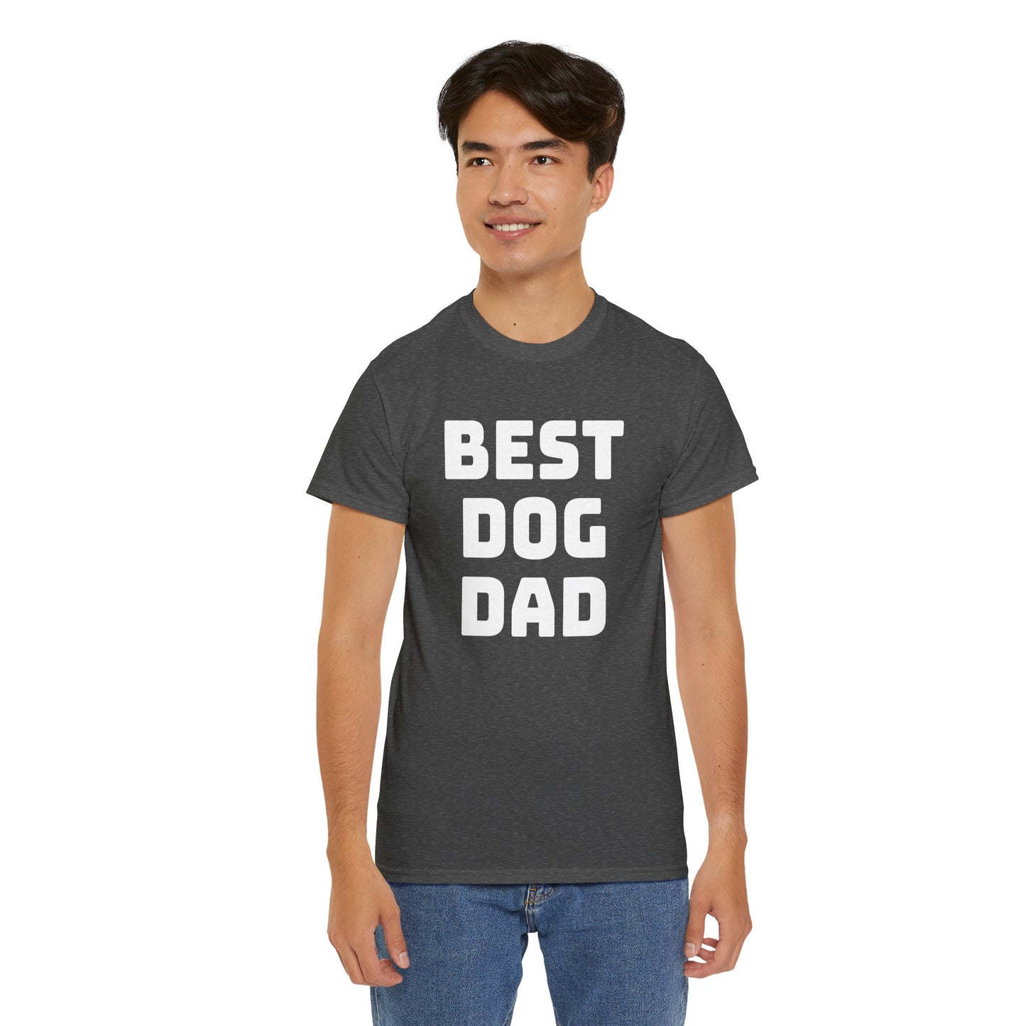 Best Dog Dad - Unisex Heavy Cotton T Shirt for Dog Lovers