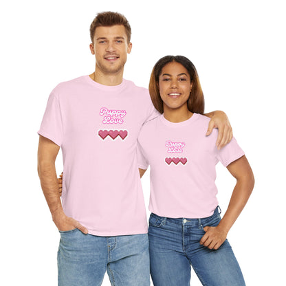 Puppy Love Hearts - Unisex Heavy Cotton Tee