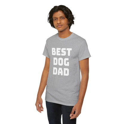 Best Dog Dad - Unisex Heavy Cotton T Shirt for Dog Lovers