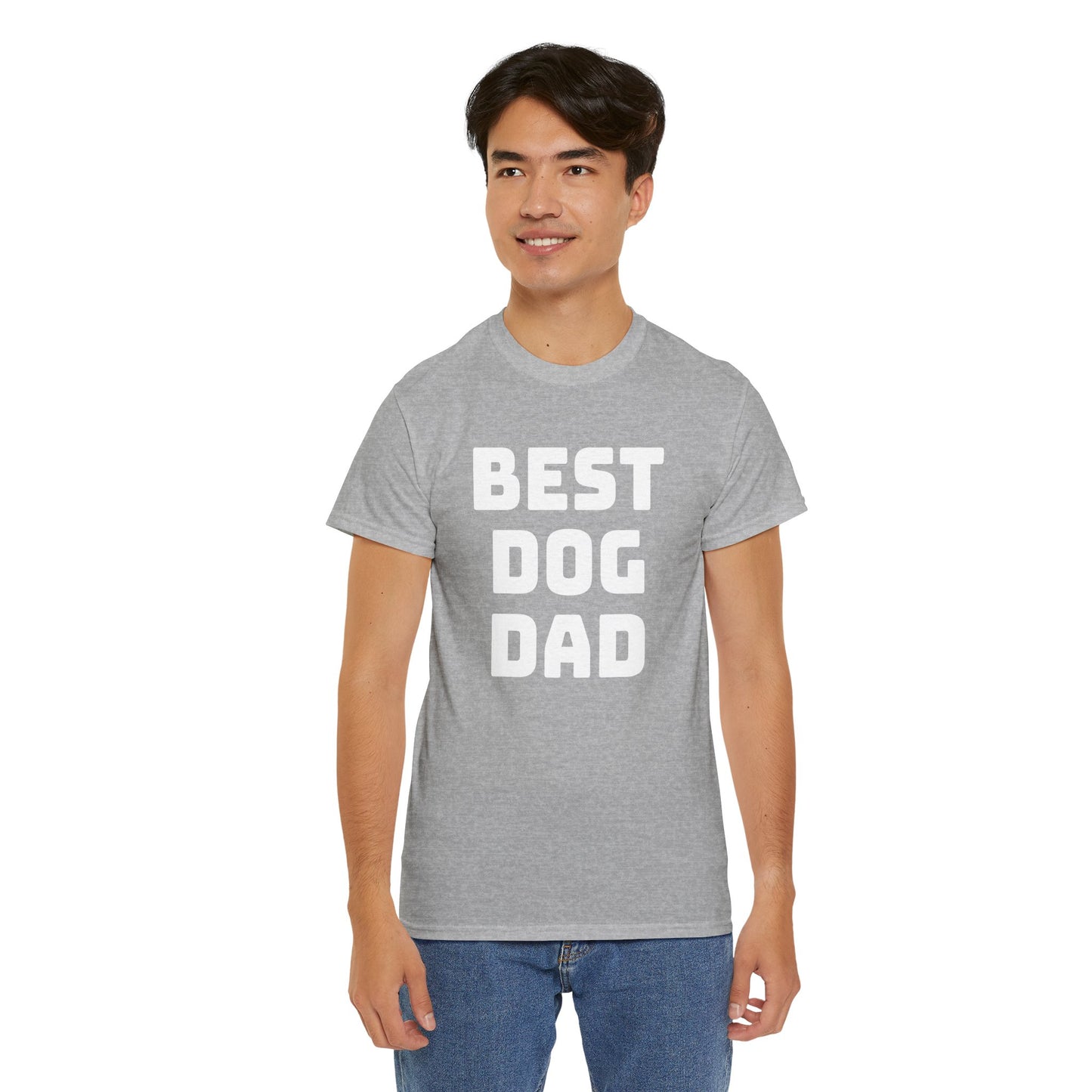 Best Dog Dad - Unisex Heavy Cotton T Shirt for Dog Lovers