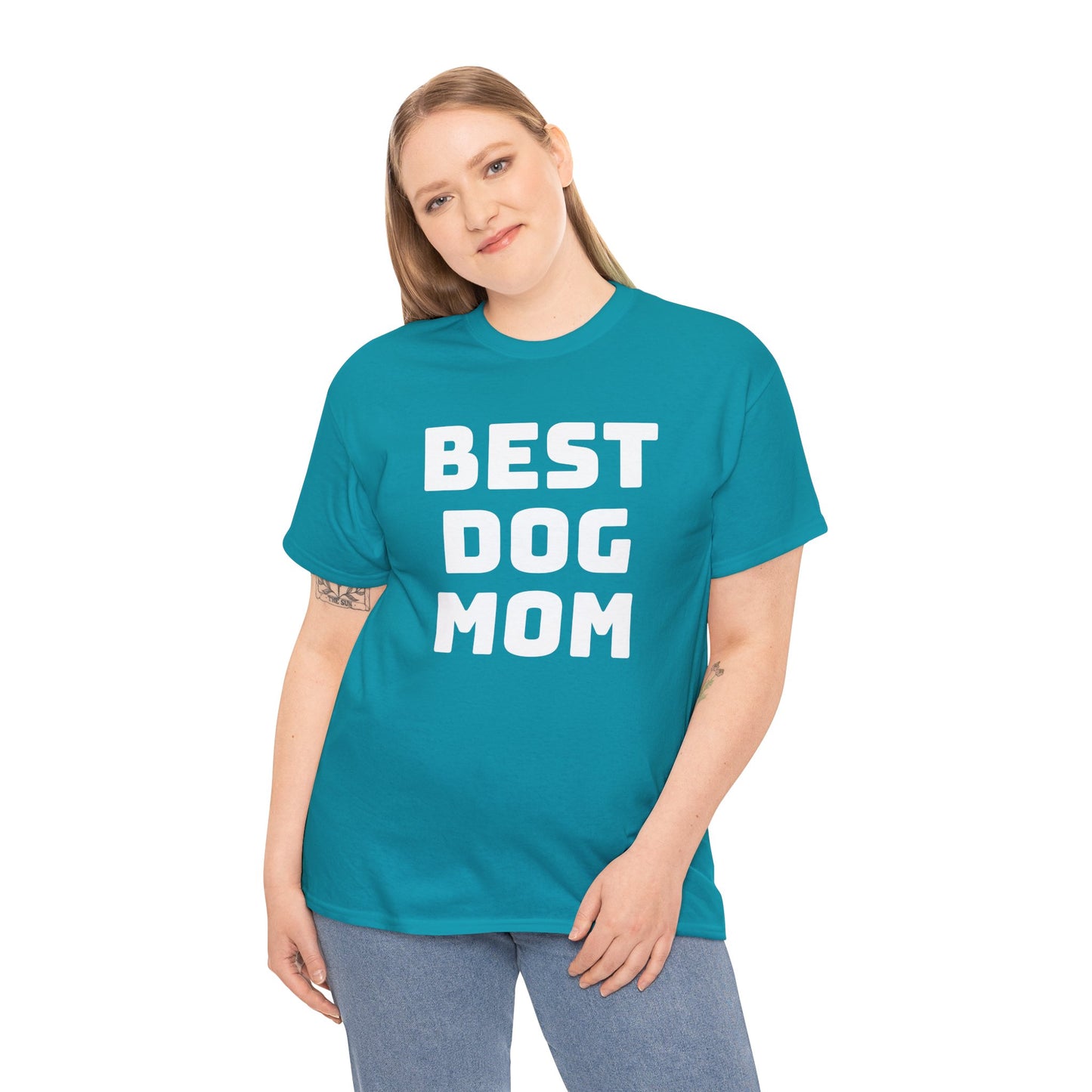 Best Dog Mom - Unisex Heavy Cotton T Shirt for Dog Lovers