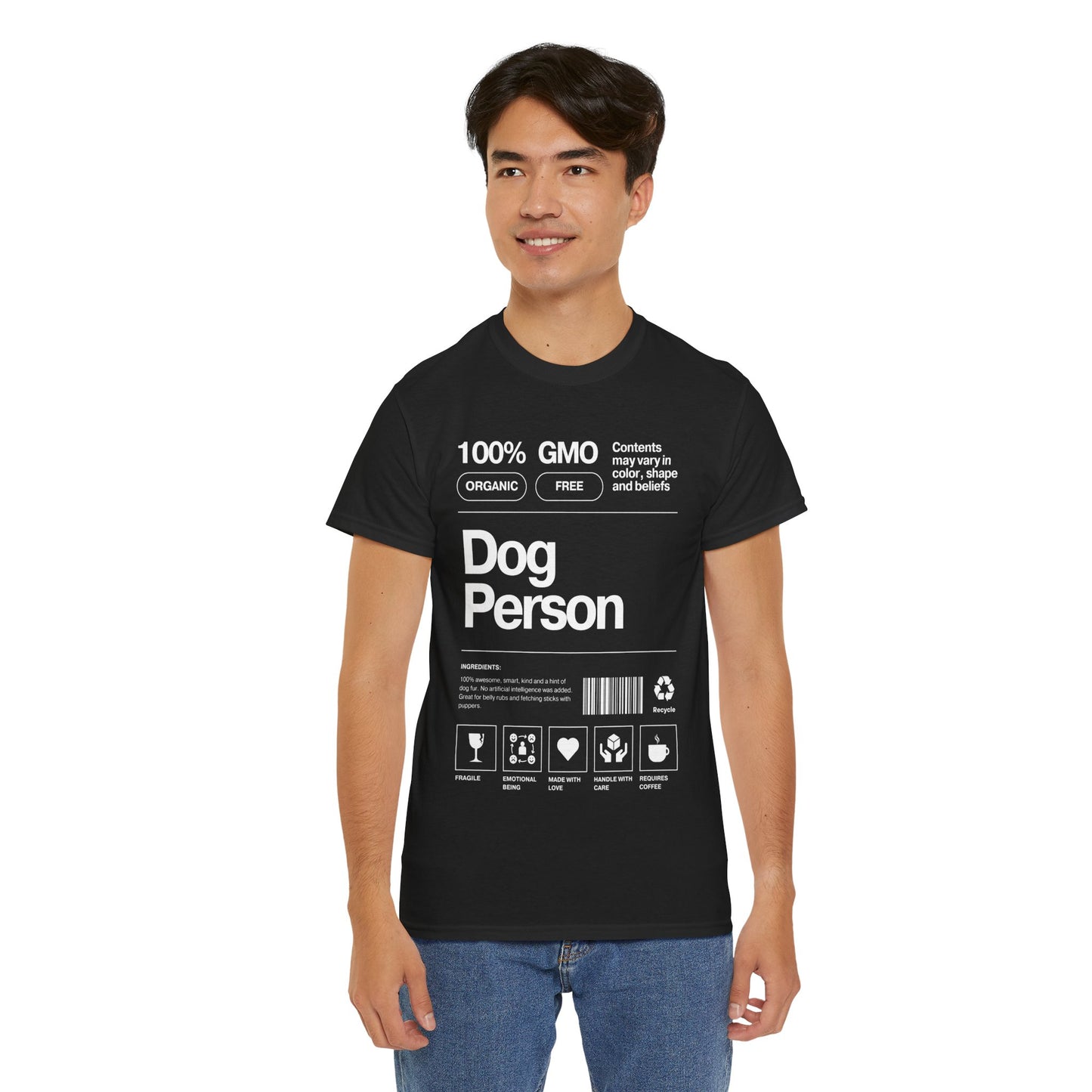 Dog Person Label - Unisex Heavy Cotton Tee