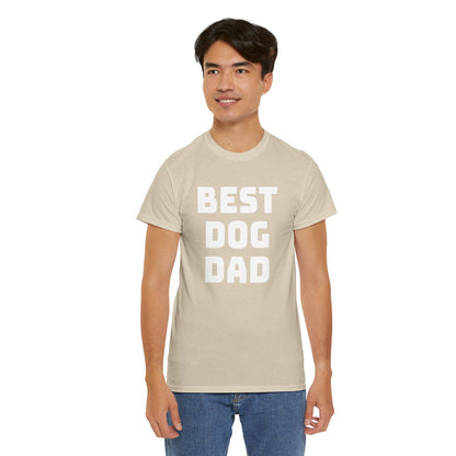 Best Dog Dad - Unisex Heavy Cotton T Shirt for Dog Lovers