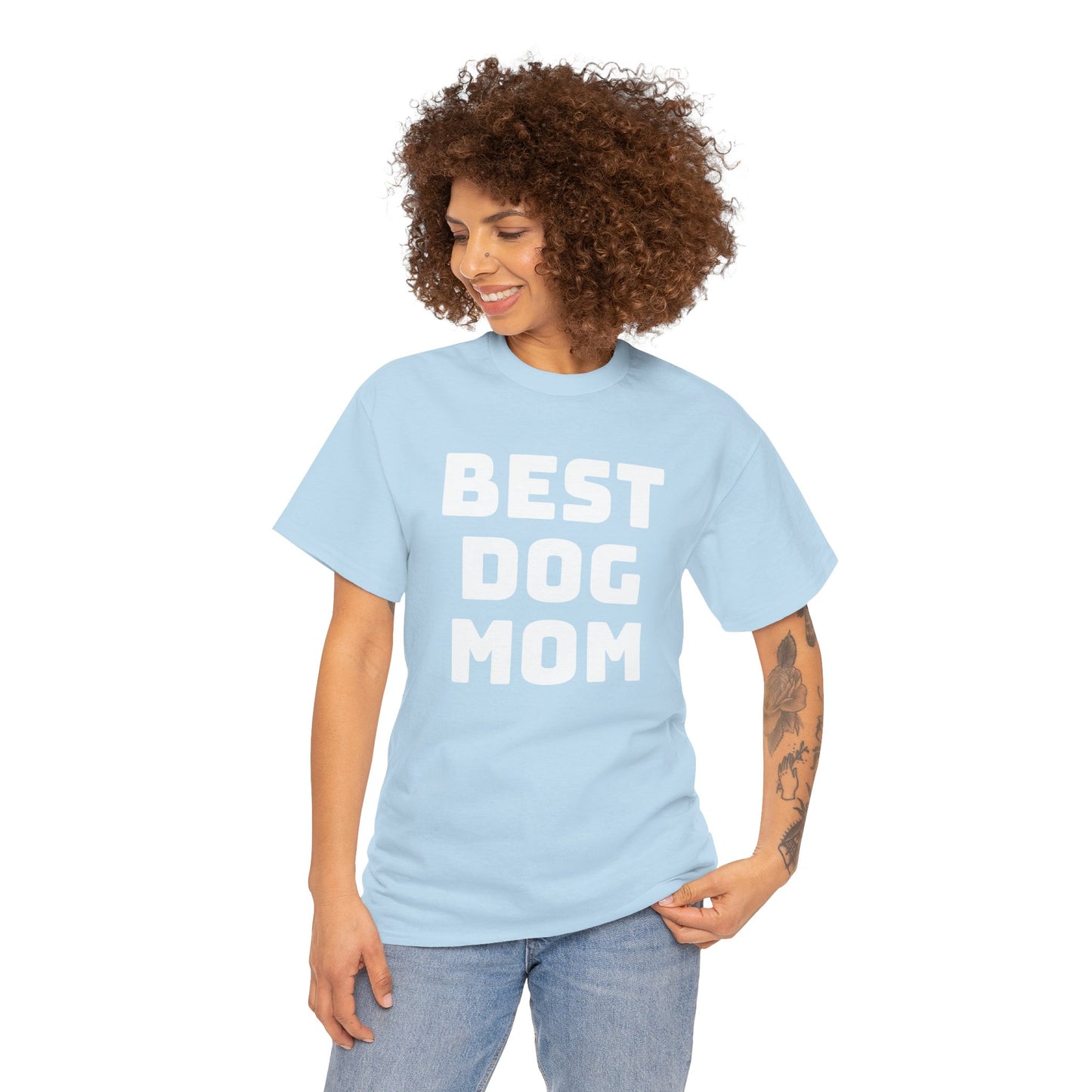 Best Dog Mom - Unisex Heavy Cotton T Shirt for Dog Lovers