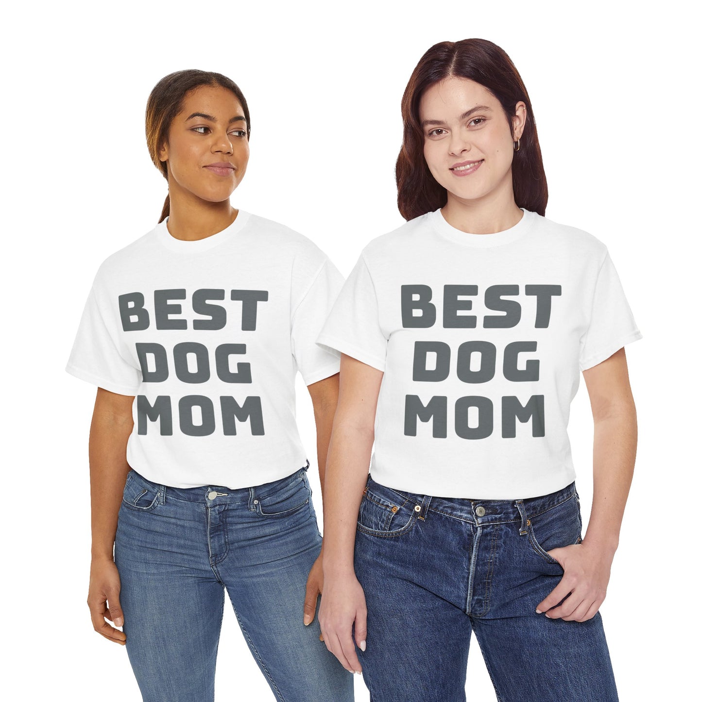 Best Dog Mom - Unisex Heavy Cotton T Shirt for Dog Lovers