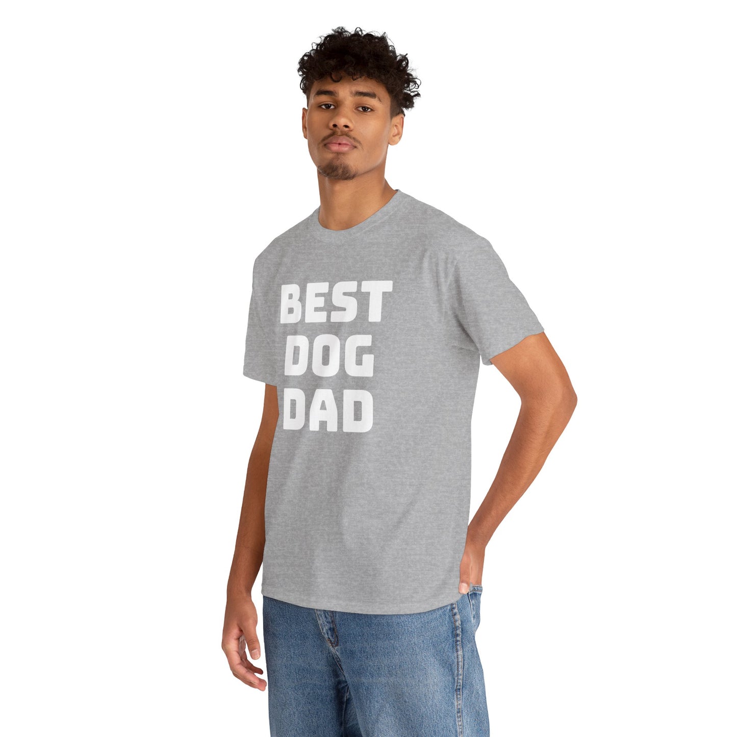 Best Dog Dad - Unisex Heavy Cotton T Shirt for Dog Lovers