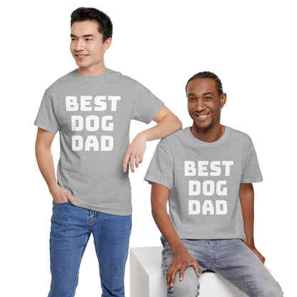 Best Dog Dad - Unisex Heavy Cotton T Shirt for Dog Lovers