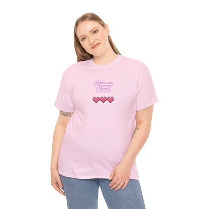 Puppy Love Hearts - Unisex Heavy Cotton Tee