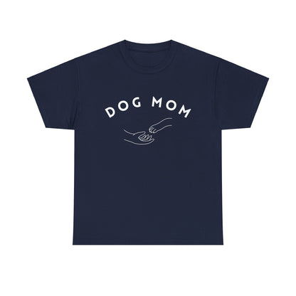 Dog Mom Hand in Paw - Unisex Heavy Cotton Tee