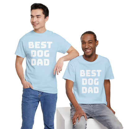 Best Dog Dad - Unisex Heavy Cotton T Shirt for Dog Lovers