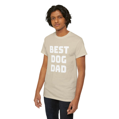 Best Dog Dad - Unisex Heavy Cotton T Shirt for Dog Lovers