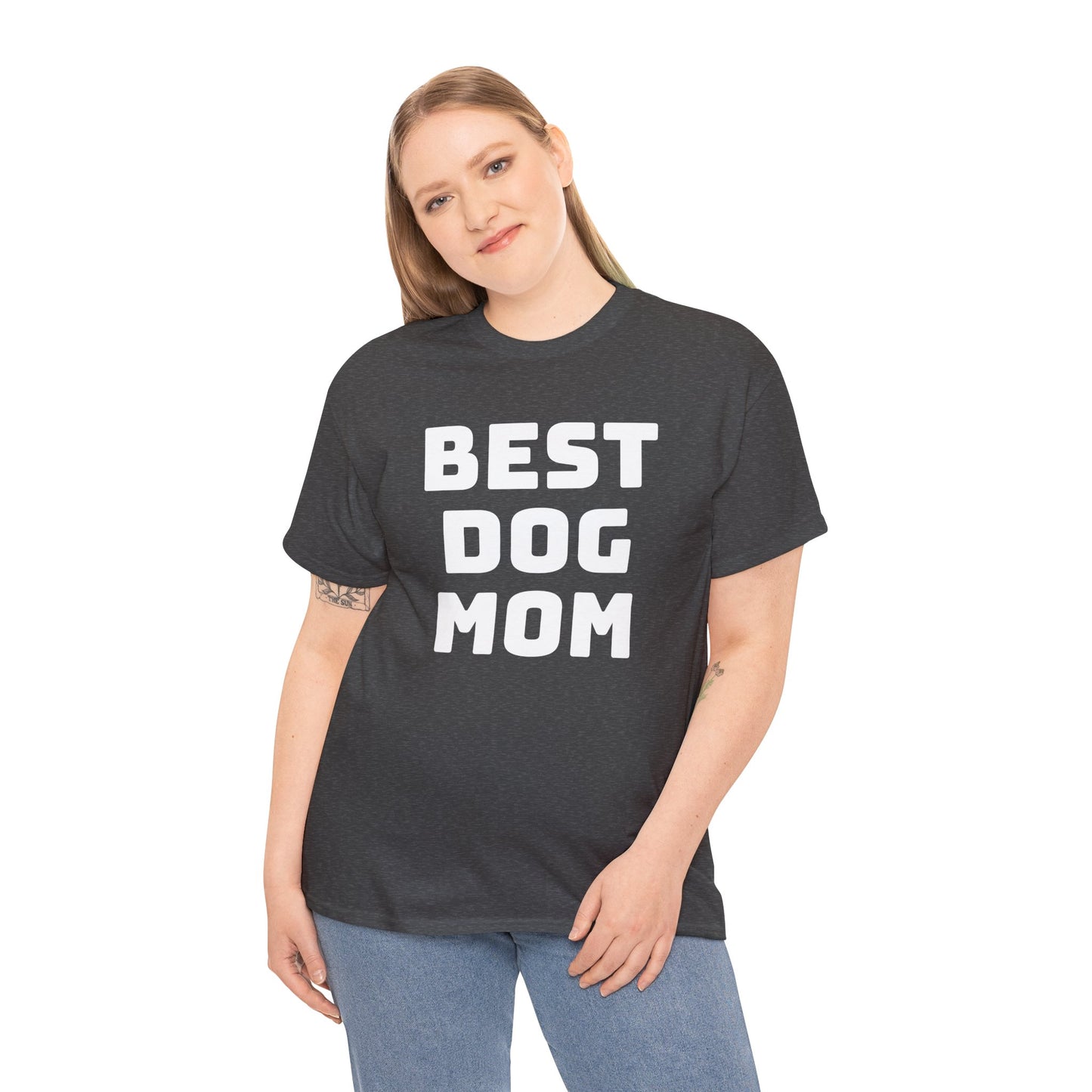 Best Dog Mom - Unisex Heavy Cotton T Shirt for Dog Lovers