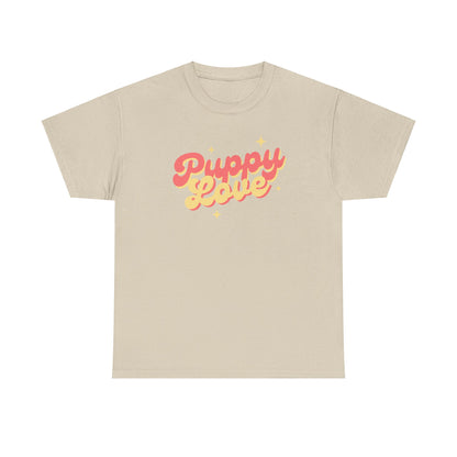 Puppy Love Retro - Unisex Heavy Cotton Tee