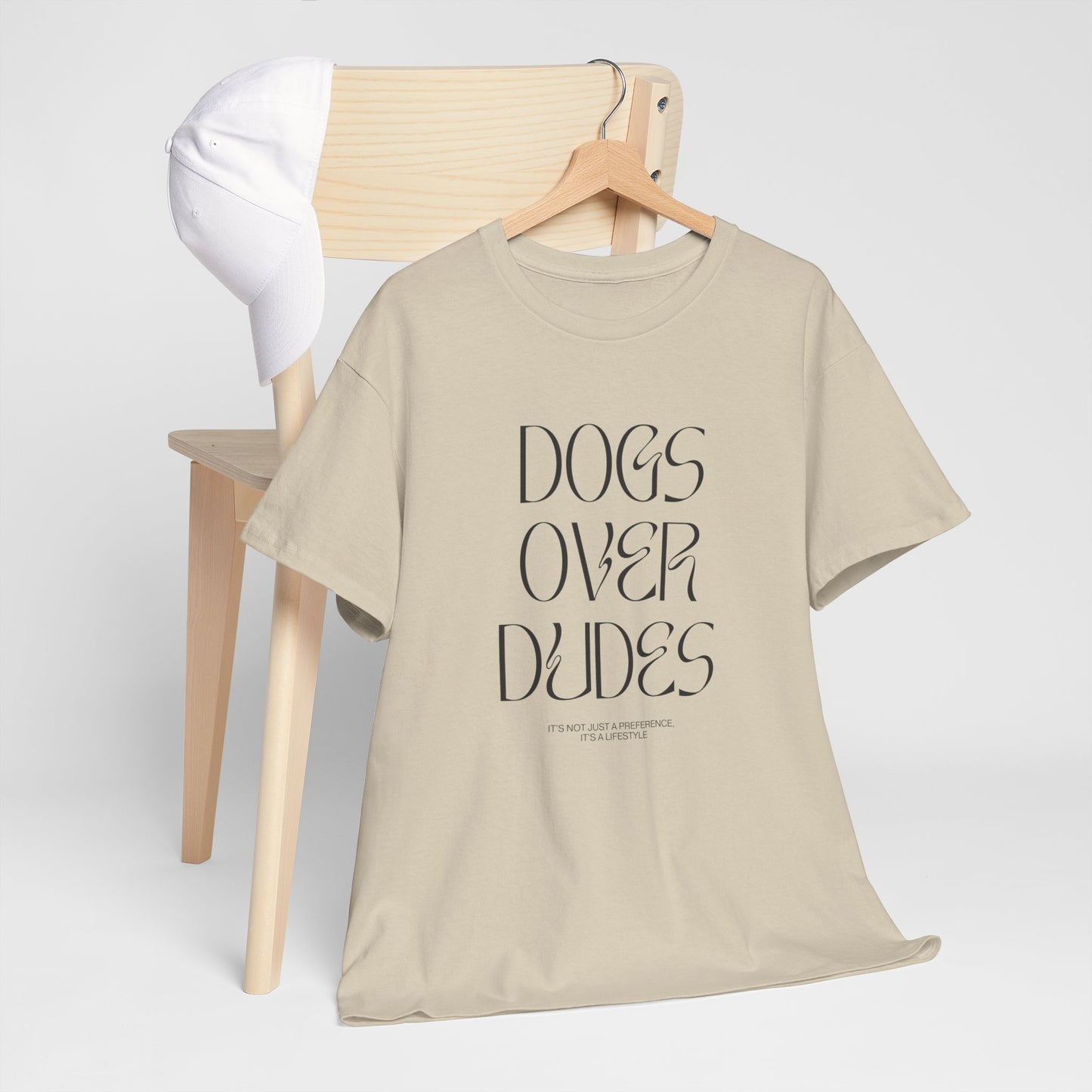 Dogs Over Dudes - Unisex Heavy Cotton Tee