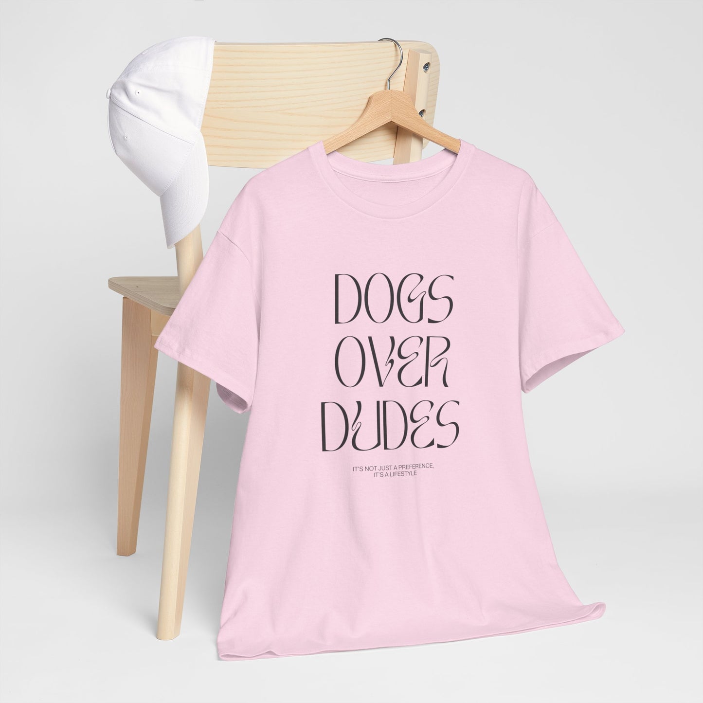 Dogs Over Dudes - Unisex Heavy Cotton Tee