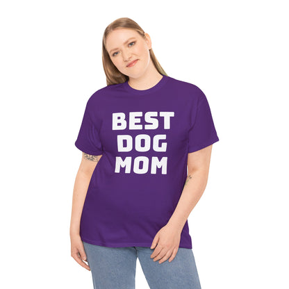 Best Dog Mom - Unisex Heavy Cotton T Shirt for Dog Lovers