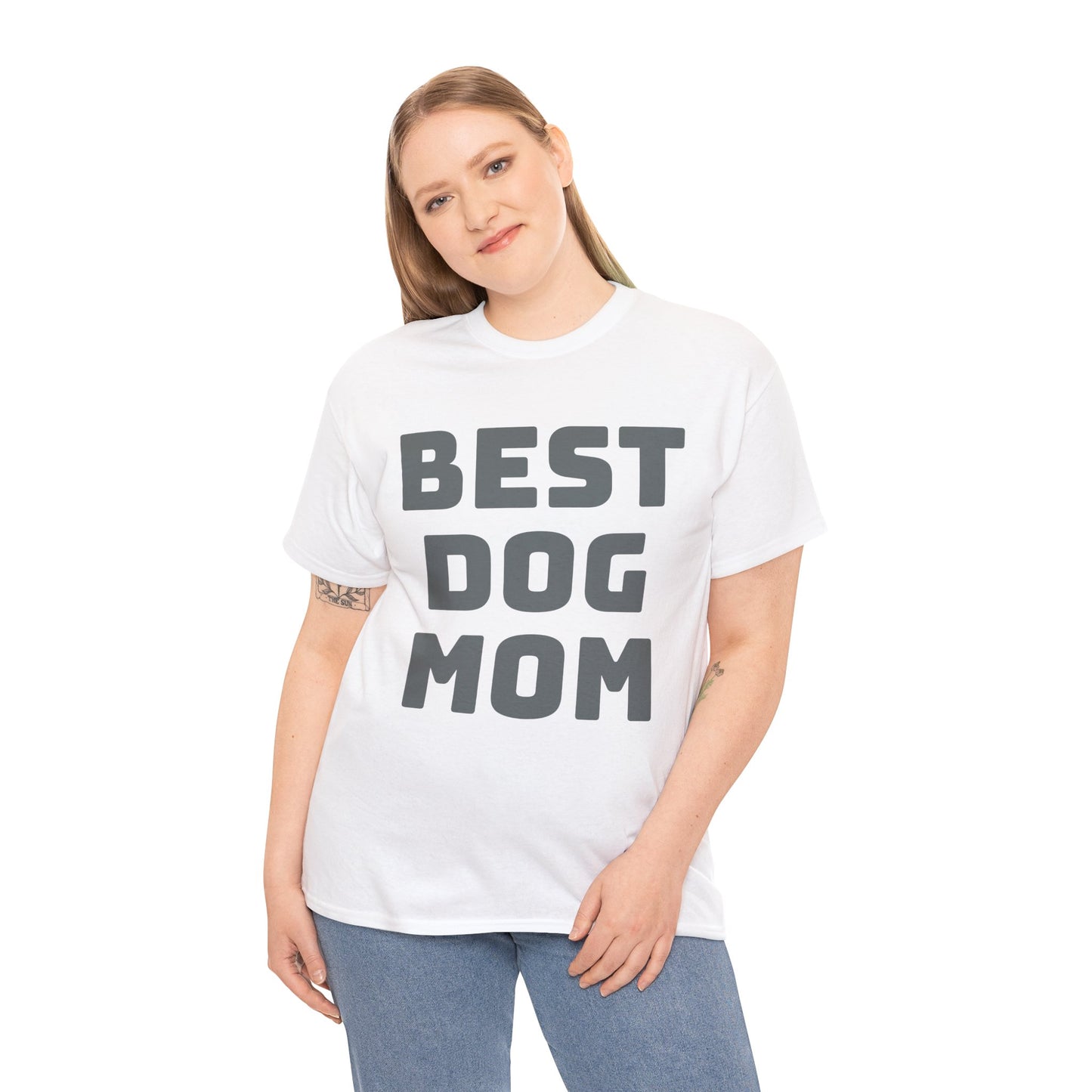 Best Dog Mom - Unisex Heavy Cotton T Shirt for Dog Lovers