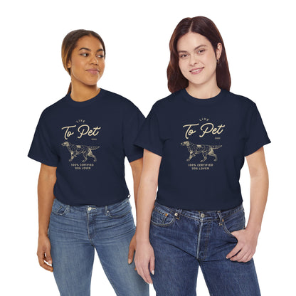 Live to Pet Dogs - Unisex Heavy Cotton Tee