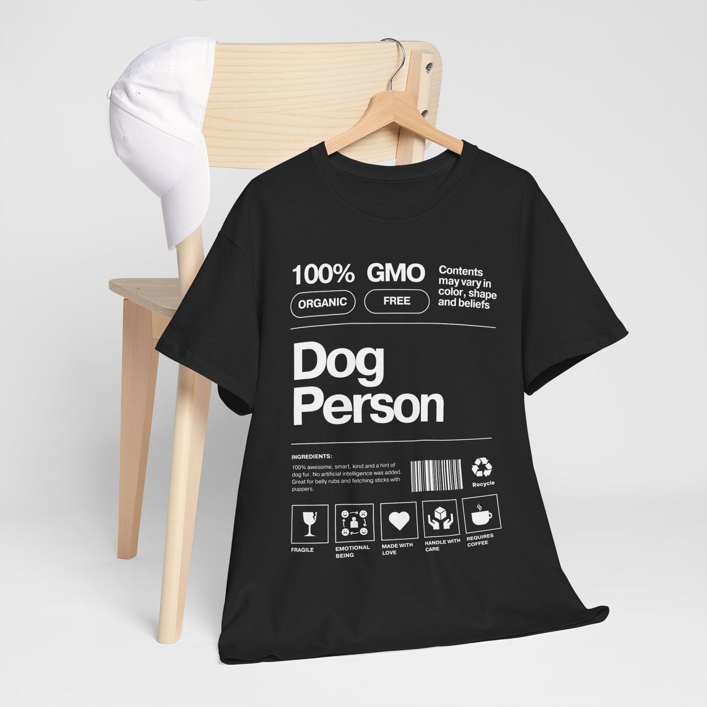 Dog Person Label - Unisex Heavy Cotton Tee