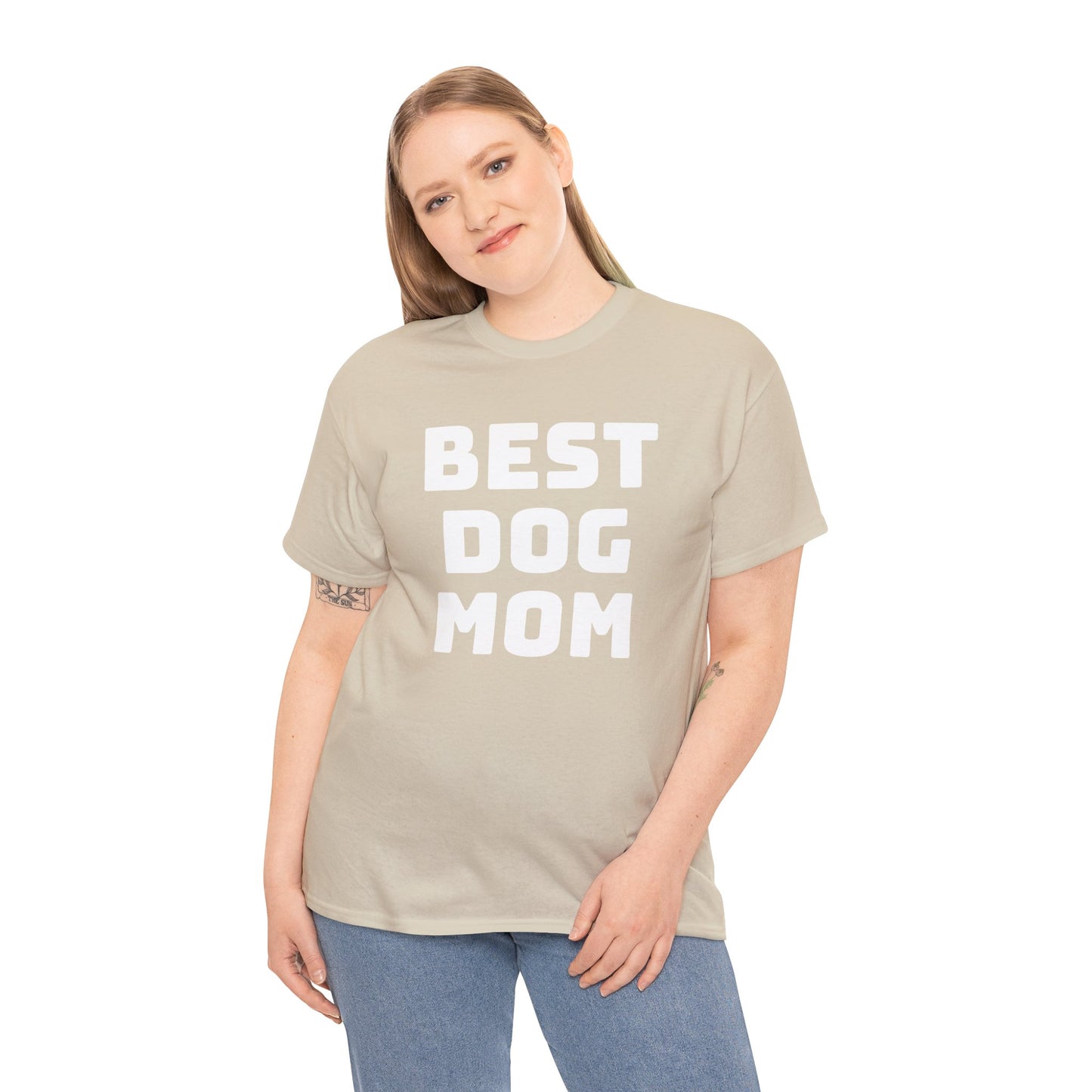 Best Dog Mom - Unisex Heavy Cotton T Shirt for Dog Lovers