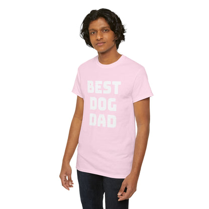 Best Dog Dad - Unisex Heavy Cotton T Shirt for Dog Lovers