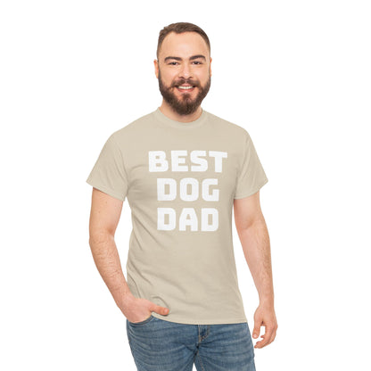 Best Dog Dad - Unisex Heavy Cotton T Shirt for Dog Lovers