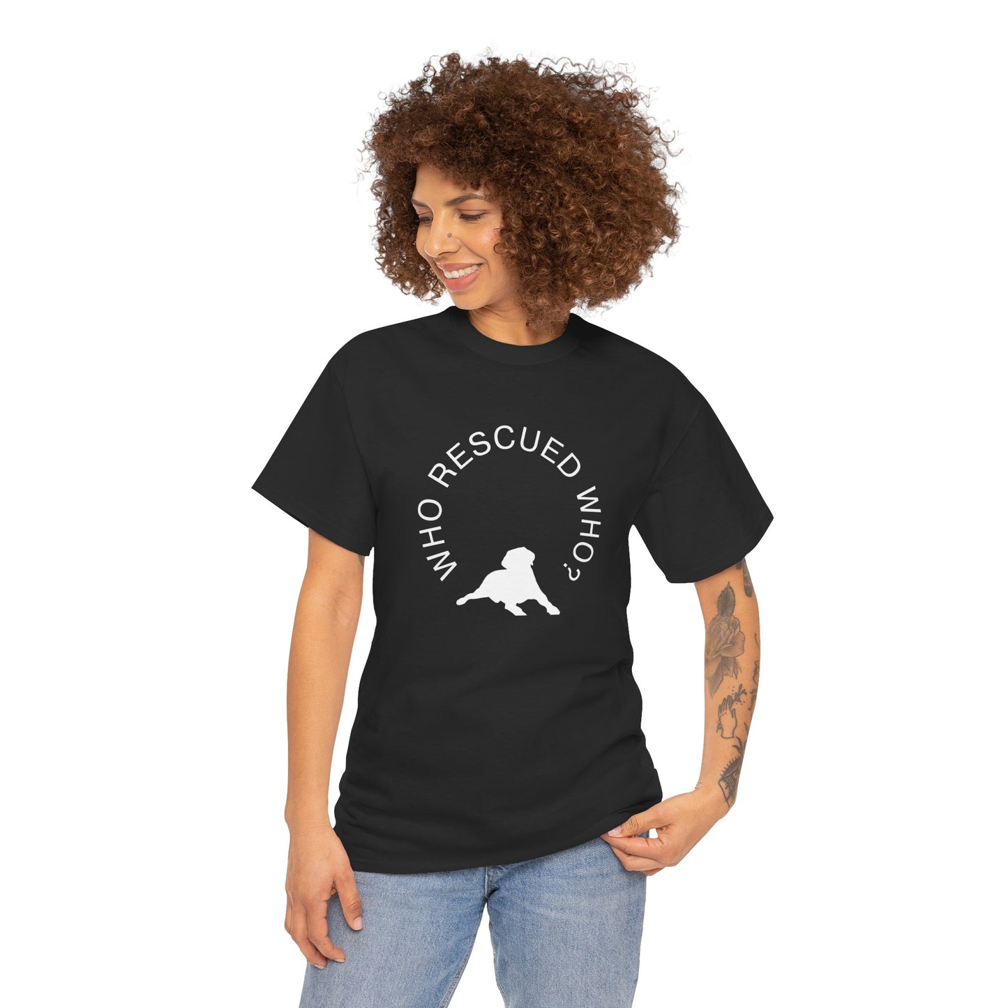 Who Rescued Who? - Unisex Heavy Cotton Tee