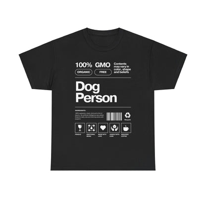 Dog Person Label - Unisex Heavy Cotton Tee