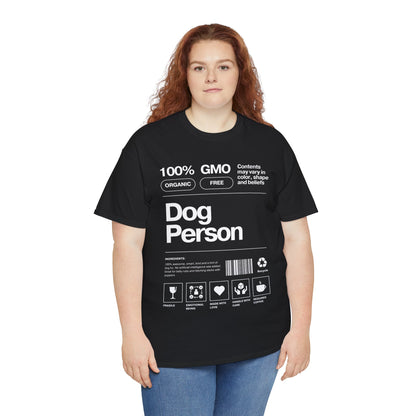 Dog Person Label - Unisex Heavy Cotton Tee