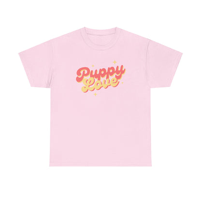 Puppy Love Retro - Unisex Heavy Cotton Tee