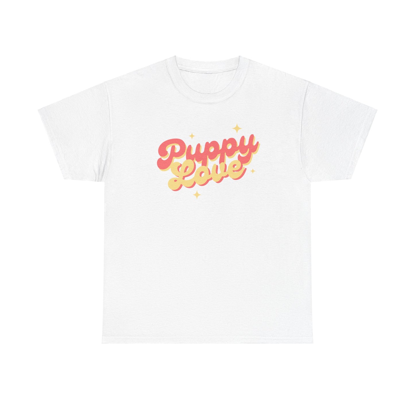 Puppy Love Retro - Unisex Heavy Cotton Tee