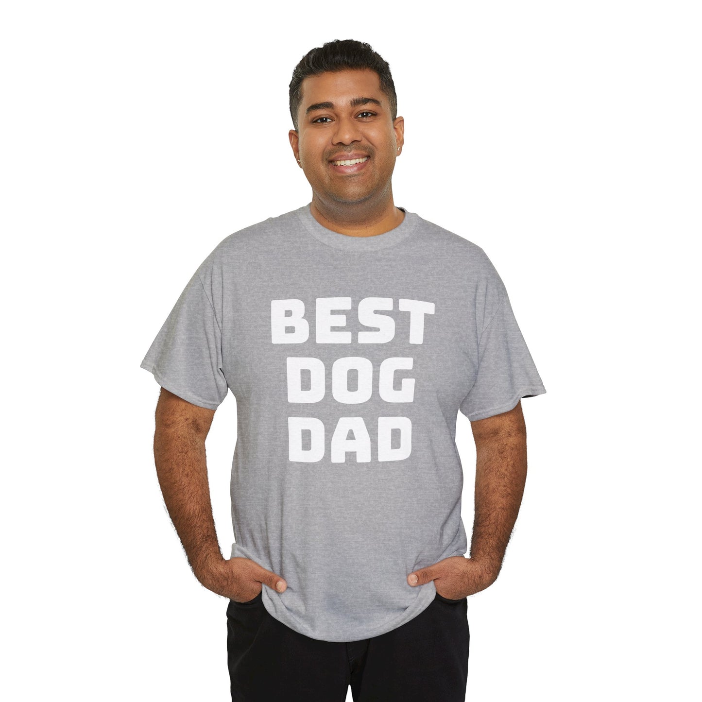 Best Dog Dad - Unisex Heavy Cotton T Shirt for Dog Lovers