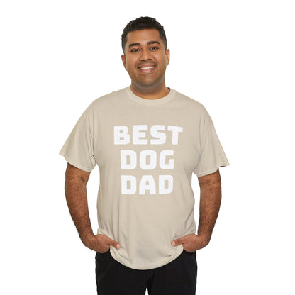 Best Dog Dad - Unisex Heavy Cotton T Shirt for Dog Lovers