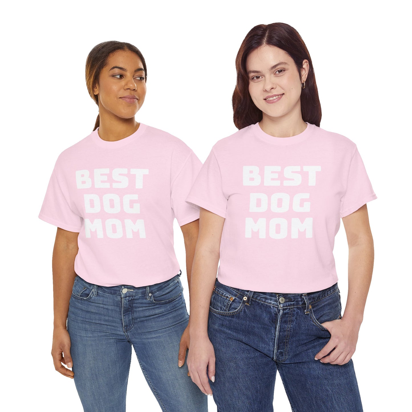 Best Dog Mom - Unisex Heavy Cotton T Shirt for Dog Lovers