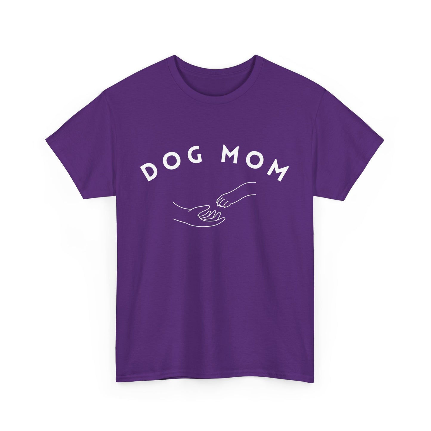 Dog Mom Hand in Paw - Unisex Heavy Cotton Tee