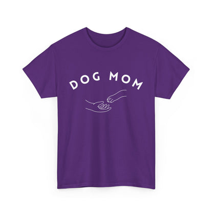 Dog Mom Hand in Paw - Unisex Heavy Cotton Tee