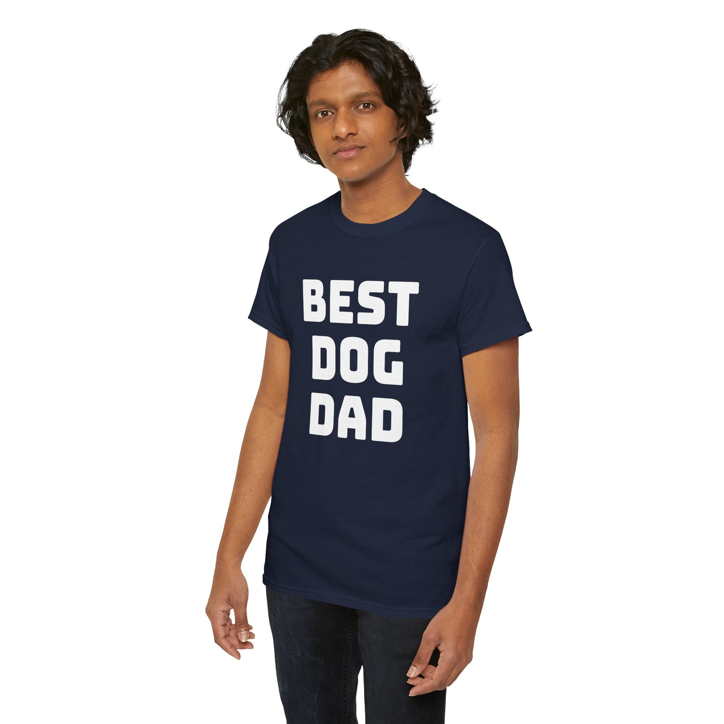 Best Dog Dad - Unisex Heavy Cotton T Shirt for Dog Lovers